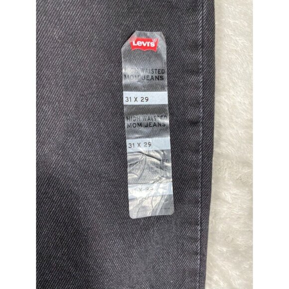 NWT Levi's High-Waisted Mom Jeans - Black Wash - Size 31x29 - Vintage Inspired - Picture 2 of 14